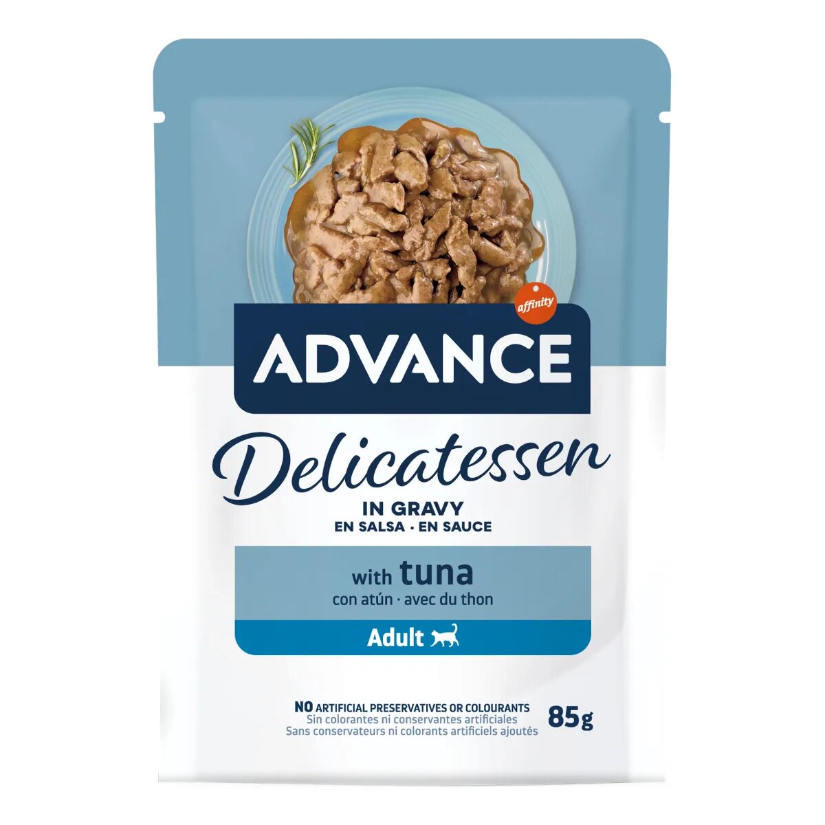 Advance Delicatessen Ton plic hrană umedă pisici (în sos) 85g