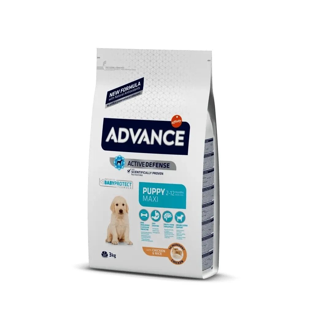 Advance Dog Maxi Puppy Protect L-XL Pui hrană uscată câini junior Maxi Puppy L-XL Pui hrană uscată câini junior 3kg