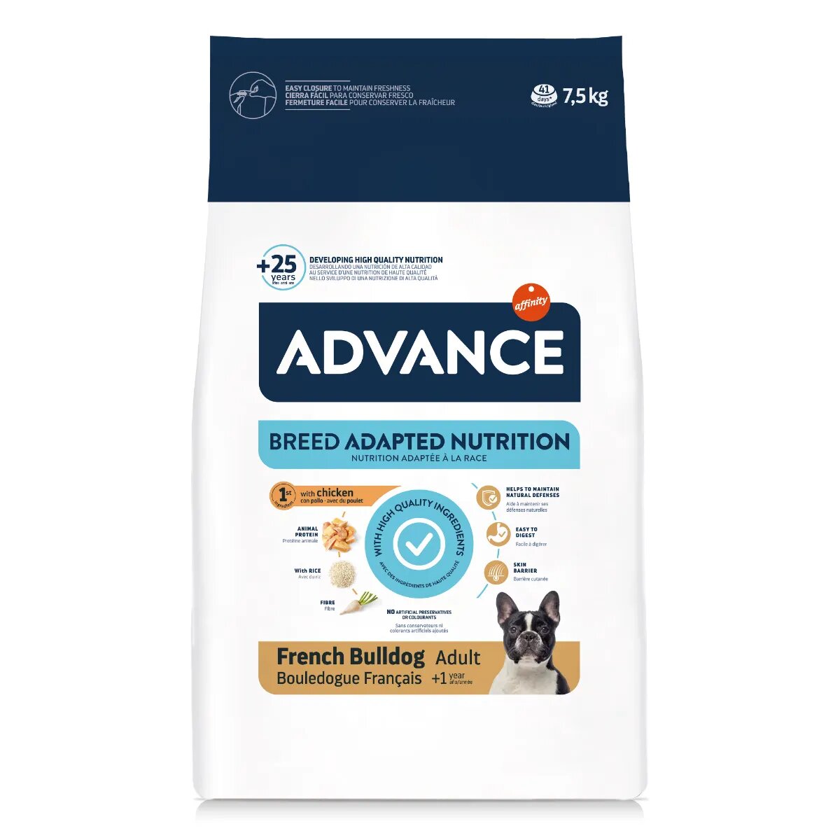 Advance French Bulldog Adult XS-S Pui hrană uscată câini 7.5kg