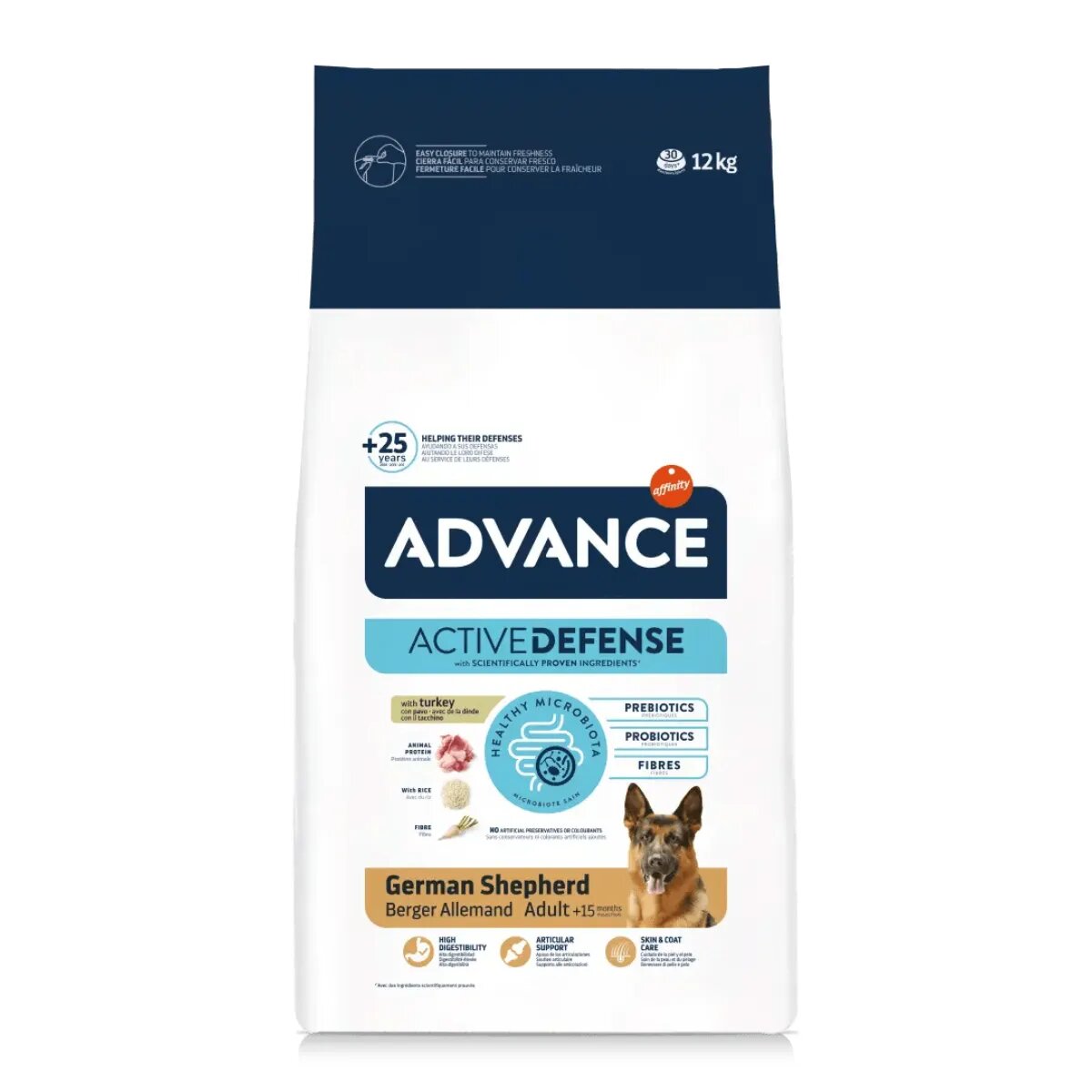 Advance German Shepard M-L Curcan hrană uscată câini 12kg