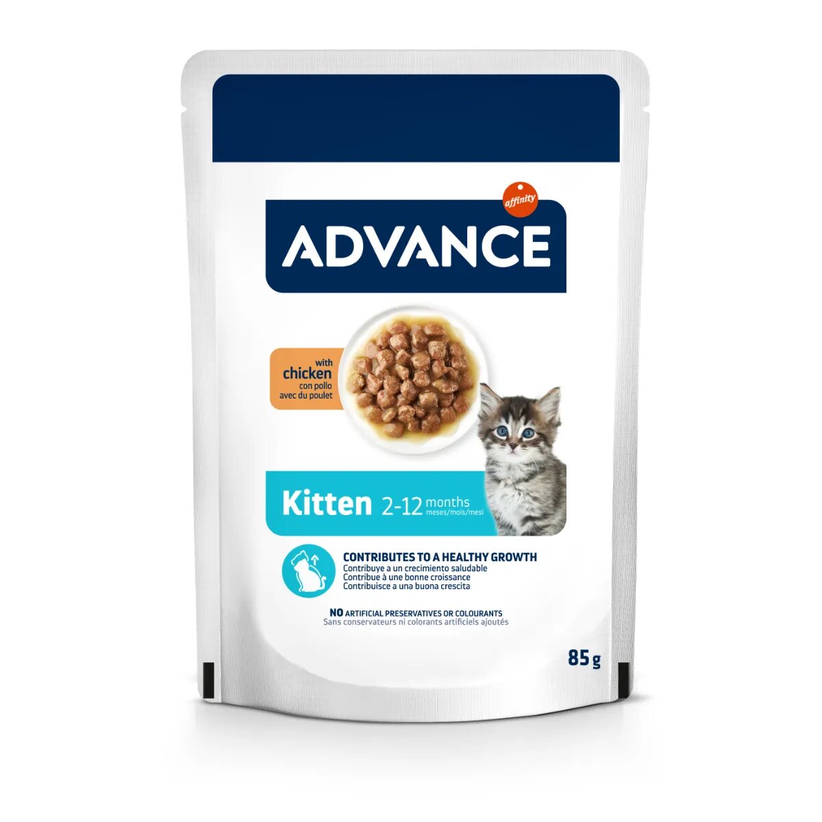 Advance Kitten Pui plic hrană umedă pisici junior (în sos) 85g