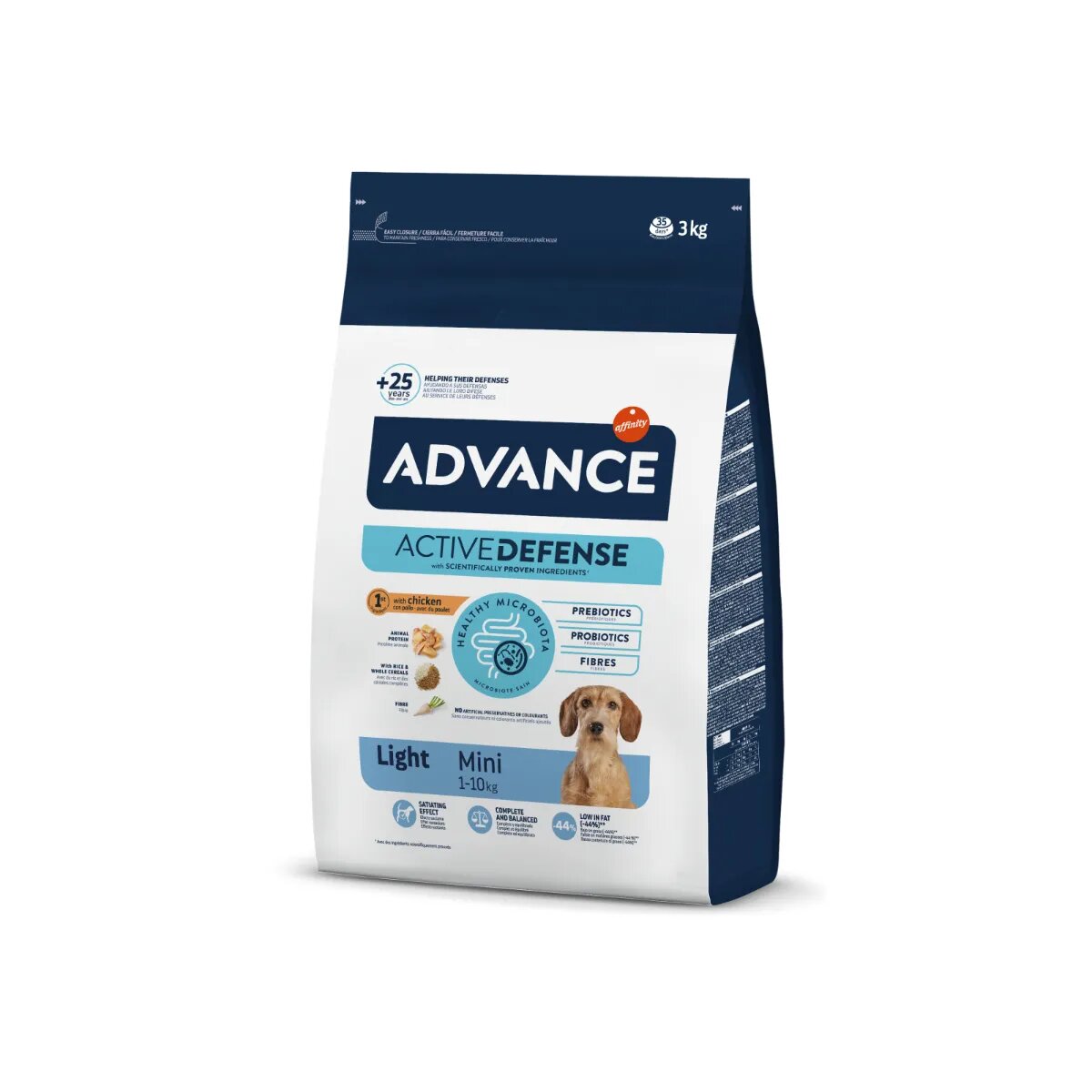 Advance Light Mini XS-S Pui hrană uscată câini managementul greutății 3kg