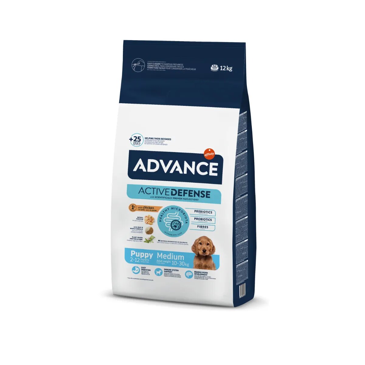 Advance Puppy Medium M Pui hrană uscată câini junior 12kg