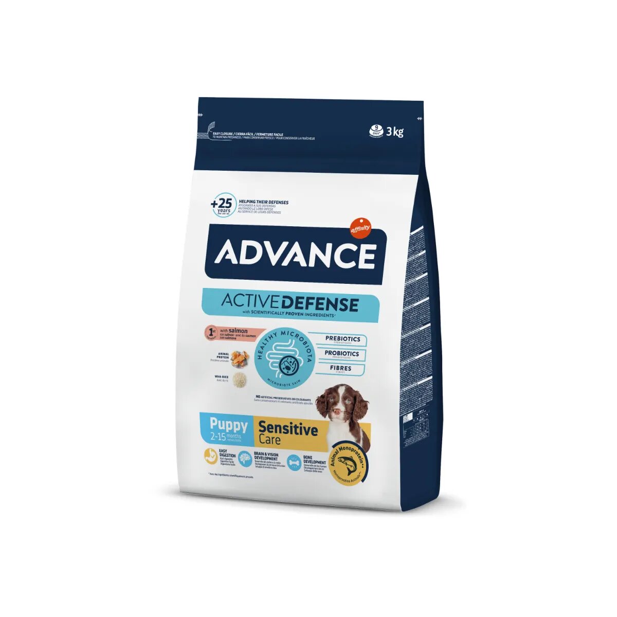 Advance Sensitive Care Mini XS-S Somon hrană uscată câini sistem digestiv 3kg