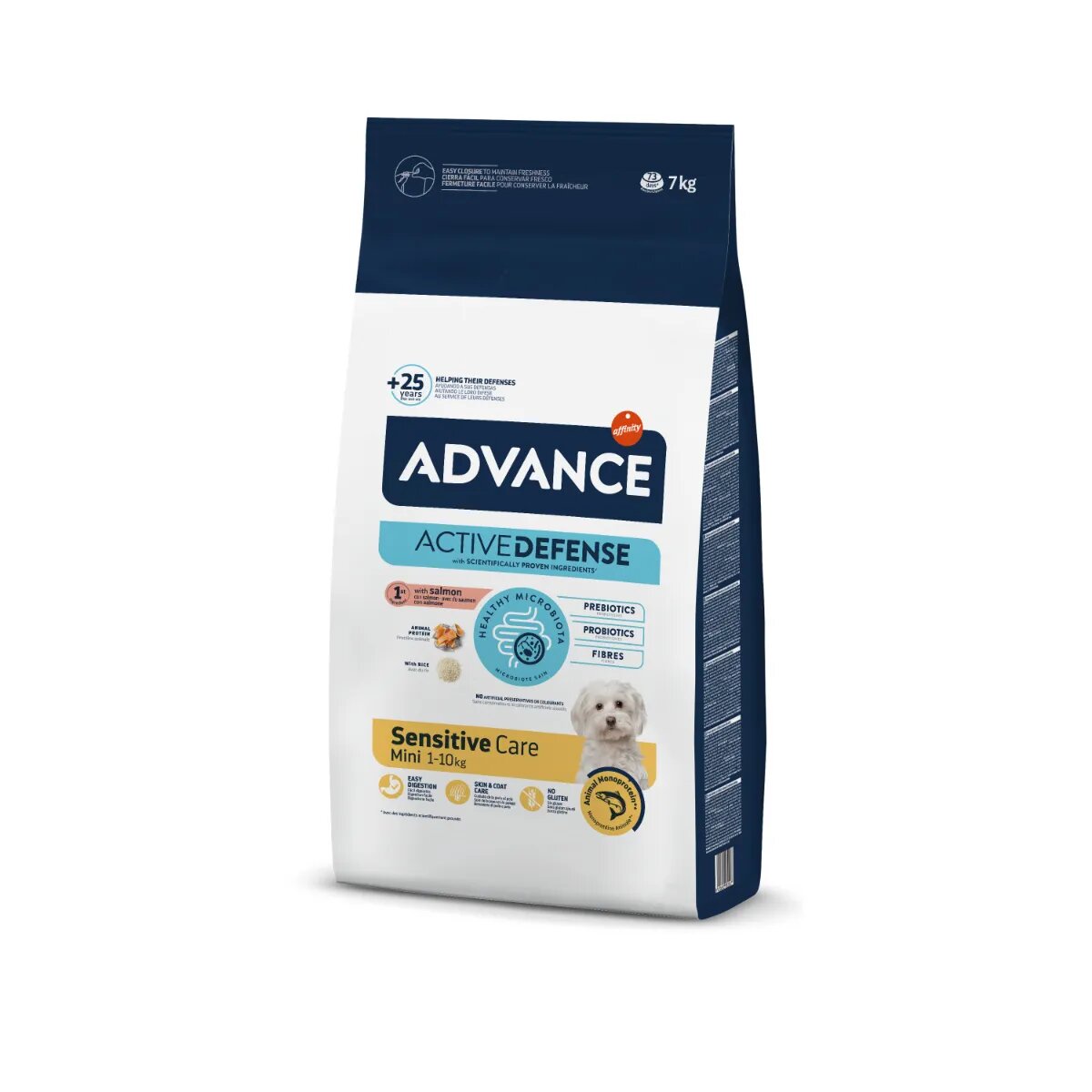 Advance Sensitive Care Mini XS-S Somon hrană uscată câini sistem digestiv 7kg
