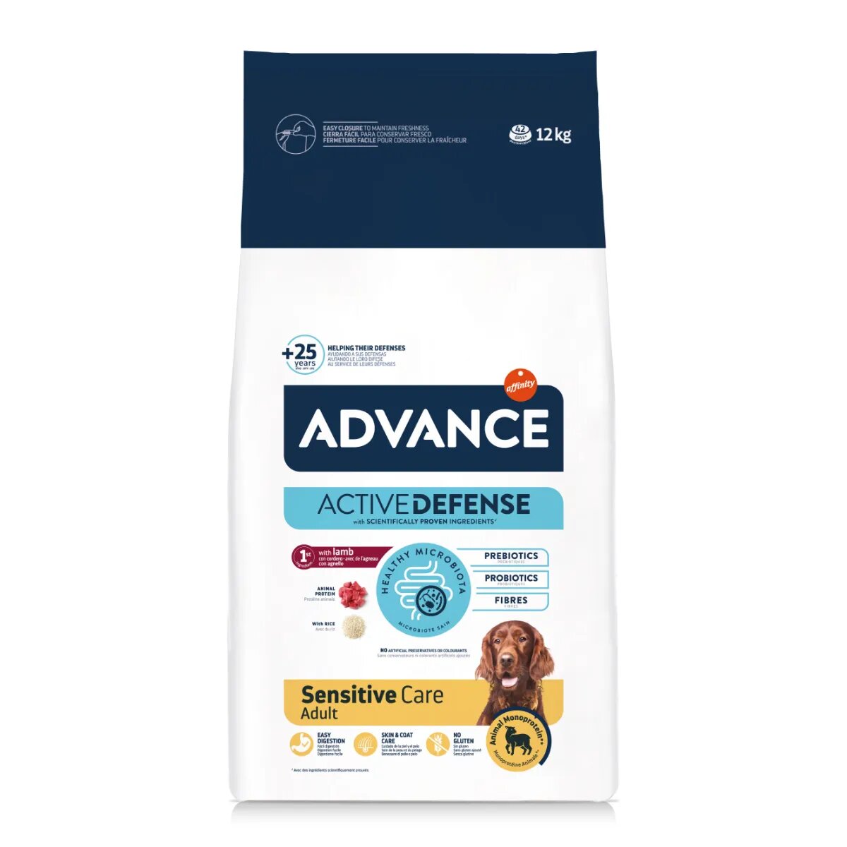 Advance Sensitive Care XS-XL Miel și Orez hrană uscată câini sistem digestiv 12kg