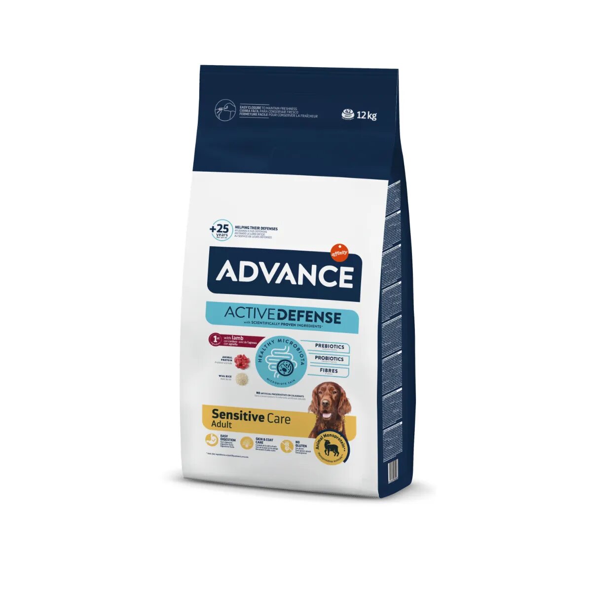 Advance Sensitive Care XS-XL Miel și Orez hrană uscată câini sistem digestiv 3kg