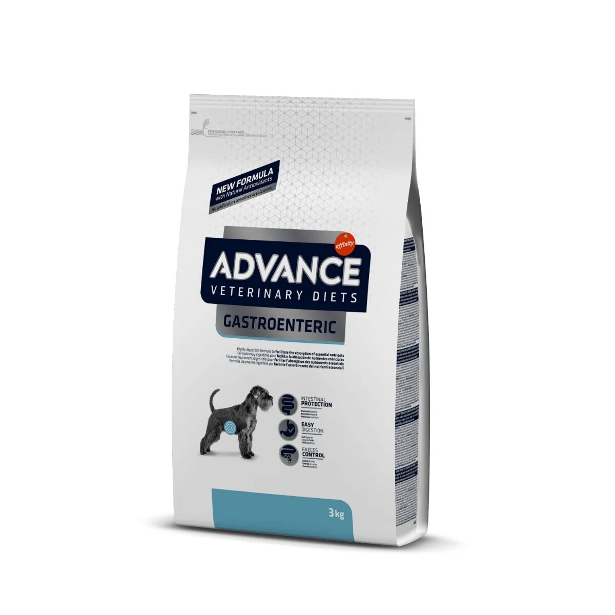 ADVANCE VETERINARY DIETS ADVANCE Veterinary Dietes Dog Gastroenteric dietă veterinară hrană uscată câini afecțiuni digestive Gastroenteric dietă veterinară câini hrană uscată sistem digestiv 3kg