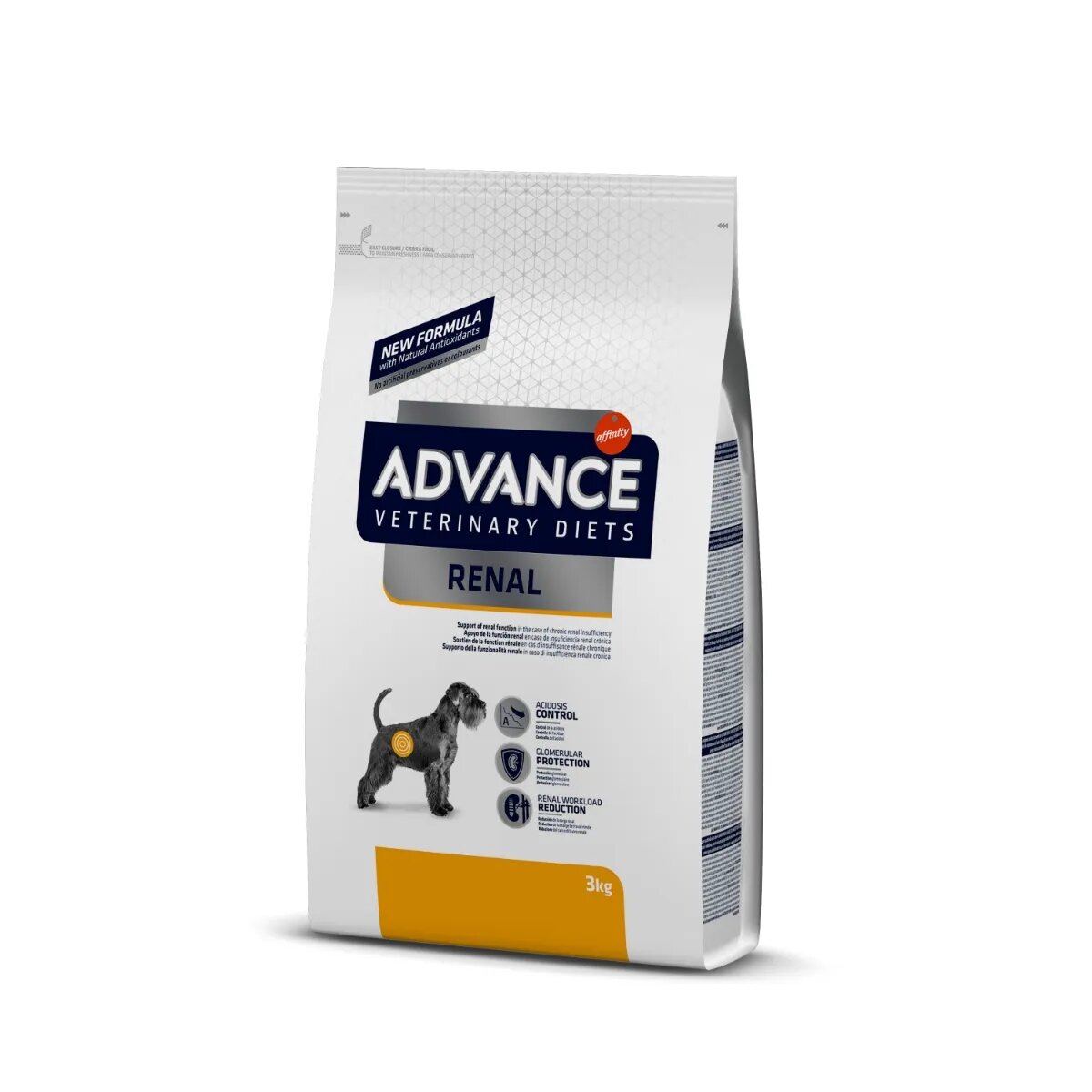 ADVANCE VETERINARY DIETS Dog Renal dietă veterinară hrană uscată câini afecțiuni renale Renal dietă veterinară câini hrană uscată sistem renal 3kg