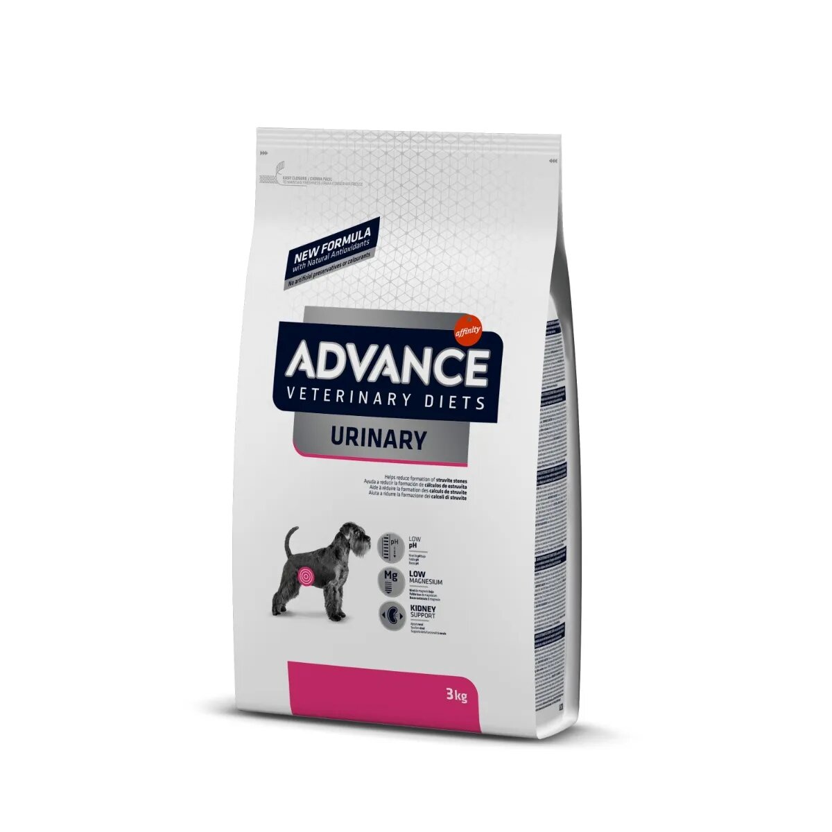 ADVANCE VETERINARY DIETS Dog Urinary dietă veterinară hrană uscată câini afecțiuni urinare Urinary dietă veterinară câini hrană uscată sistem urinar 3kg