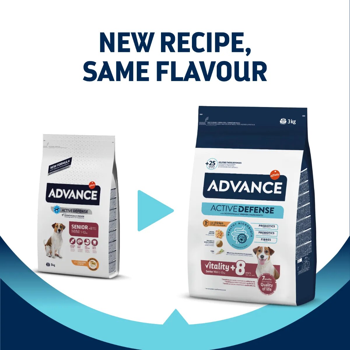 Advance Vitality +7 Mini XS-S Pui hrană uscată câini senior 3kg
