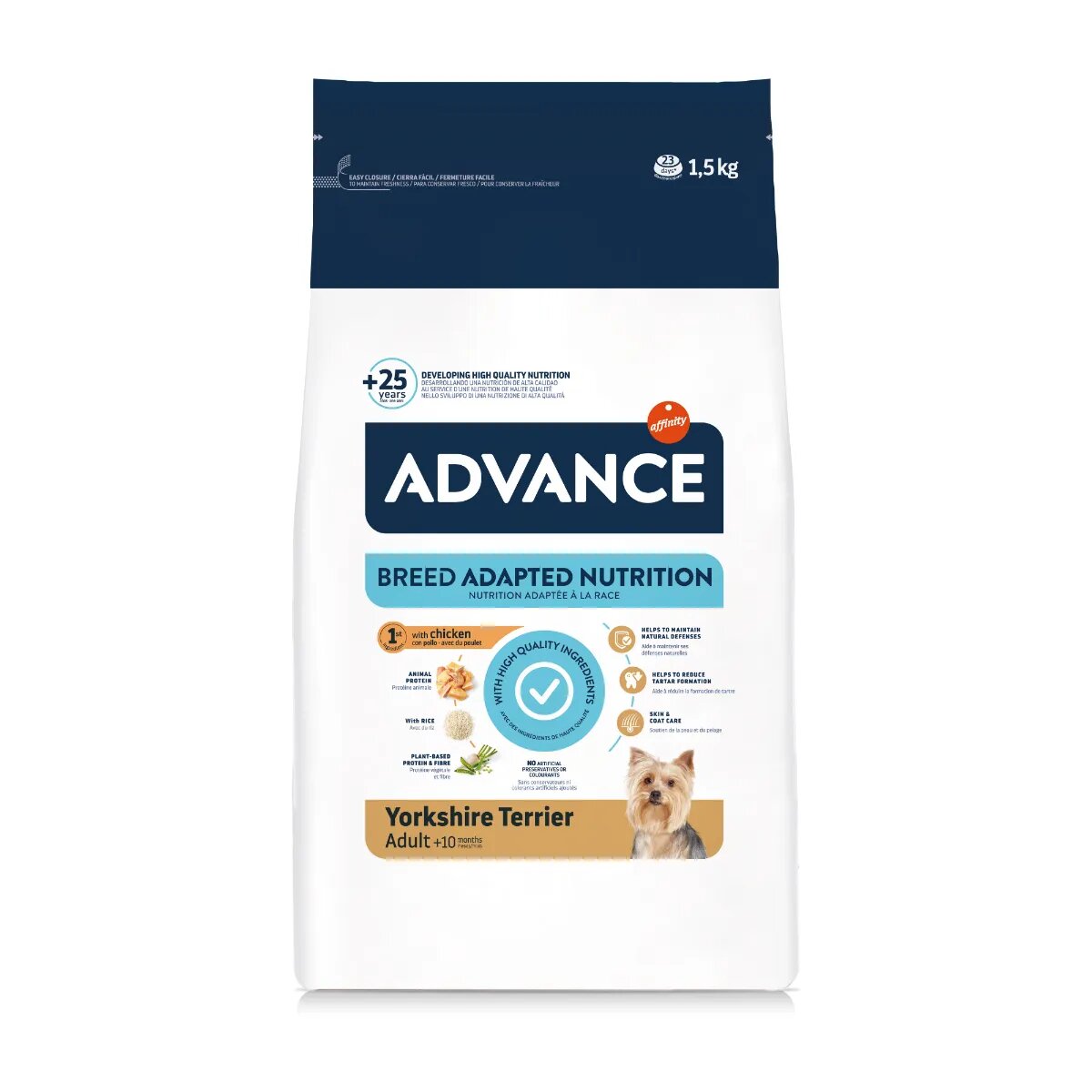 Advance Yorkshire Terrier XS-S Pui hrană uscată câini 1.5kg