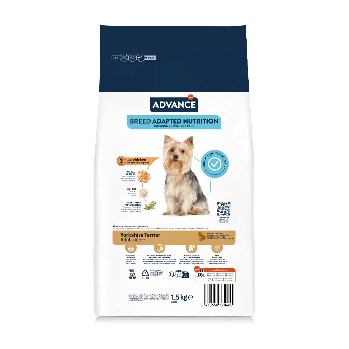Advance Yorkshire Terrier XS-S Pui hrană uscată câini 1.5kg
