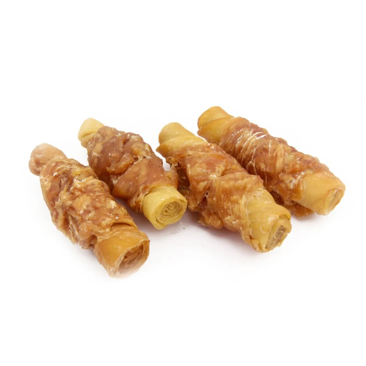 Agility Bețișoare din Piele Împletite XS-XL Porc și Pui punguță recompense câini 500g
