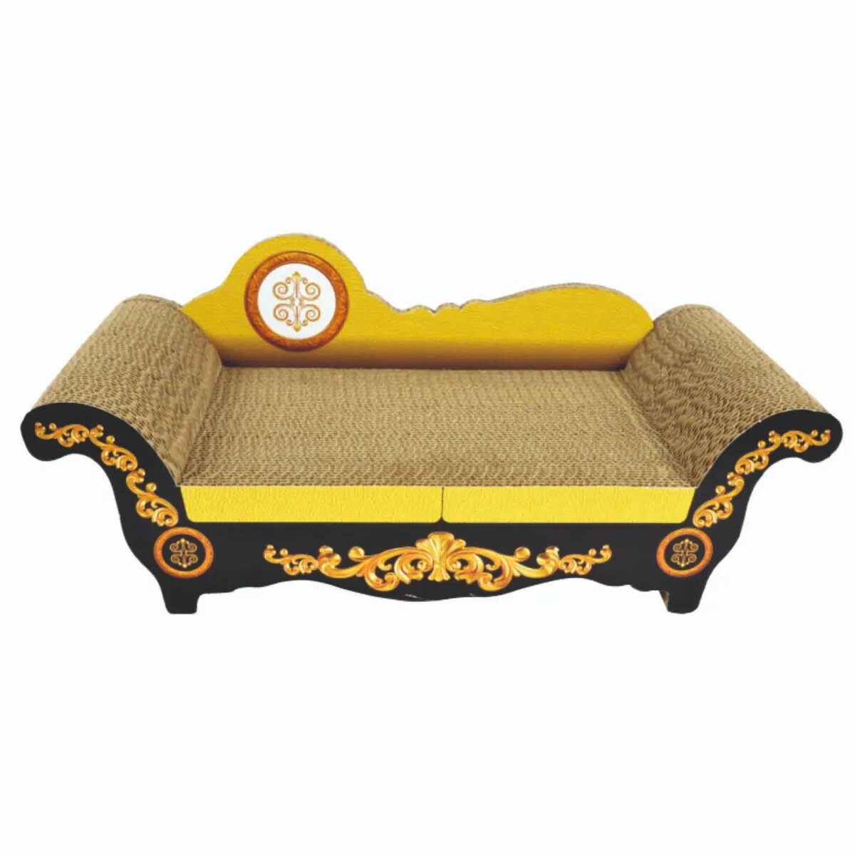 Agility Canapea Royal 1 scratcher pisici carton bej 53.34x24.13x22.22cm