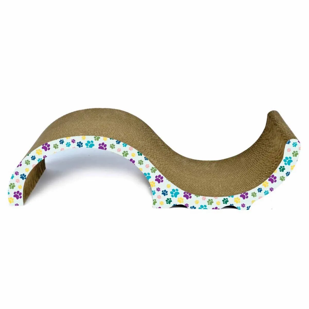 Agility Wave 3 scratcher pisici carton multicolor 62.23x23.49x16cm