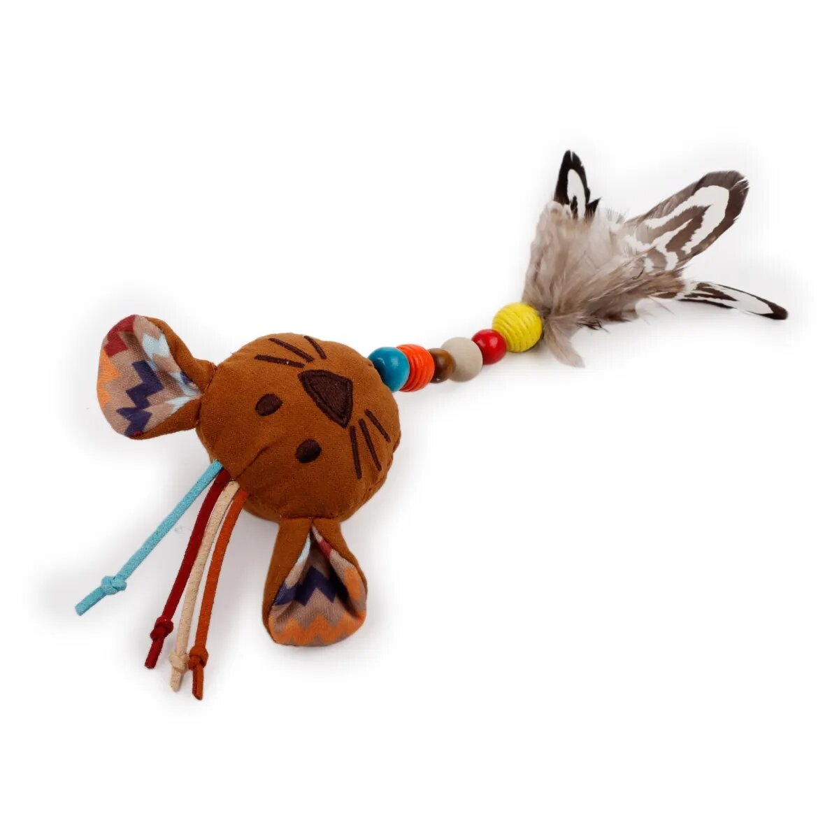 All For Paws Dream Catcher cu Șoricel jucărie interactivă pisici textil cu sunet diverse culori