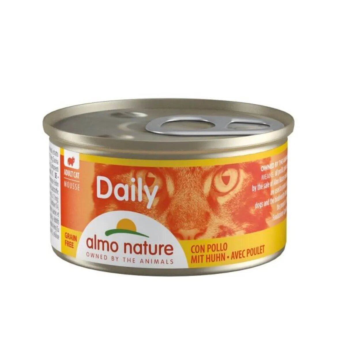 Almo Nature Daily Cat Pui conservă hrană umedă fără cereale pisici (pate) 85g