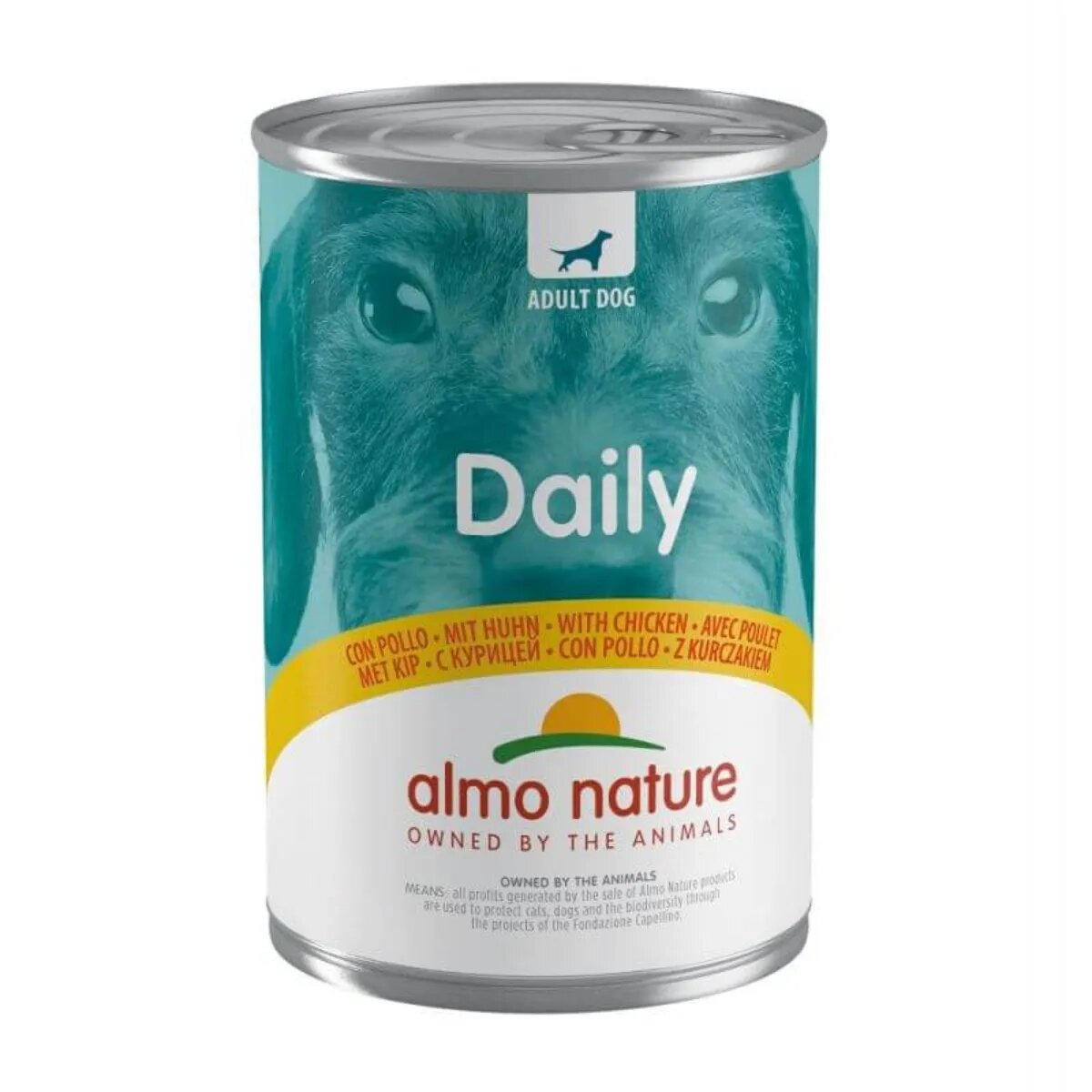 Almo Nature Daily Dog XS-XL Pui conservă hrană umedă fără cereale câini (pate) 400g