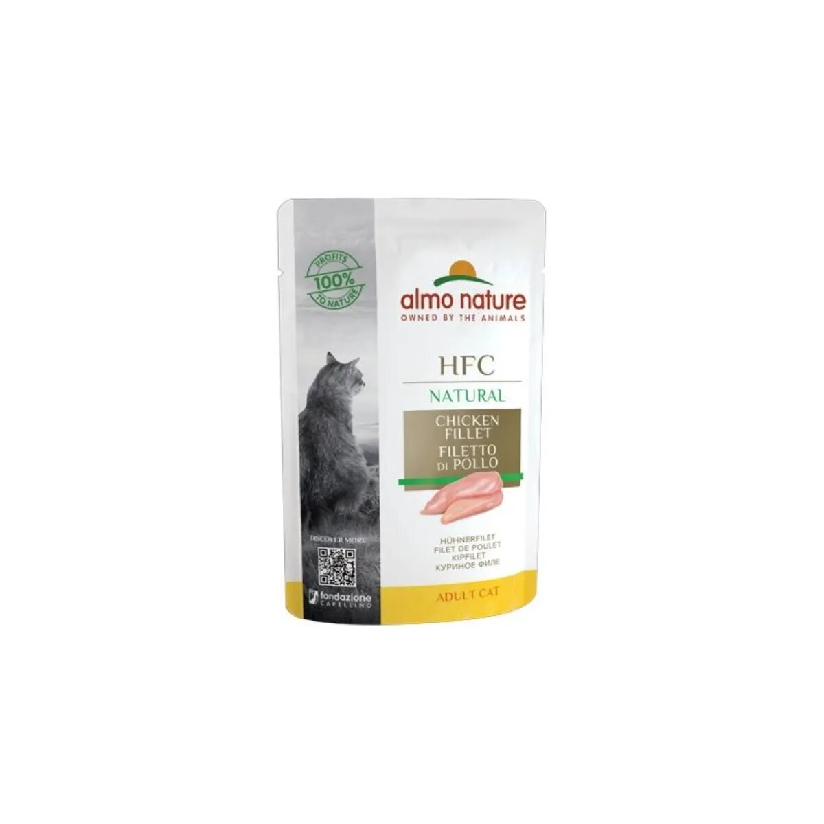 Almo Nature HFC Pui plic hrană umedă pisici (în supă) 55g