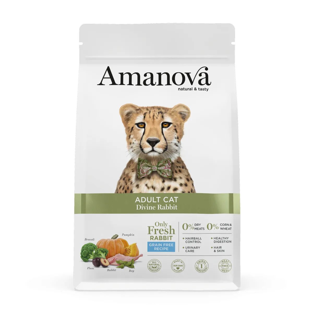 AMANOVA Adult Iepure hrană uscată monoproteică fără cereale pisici 1.5kg