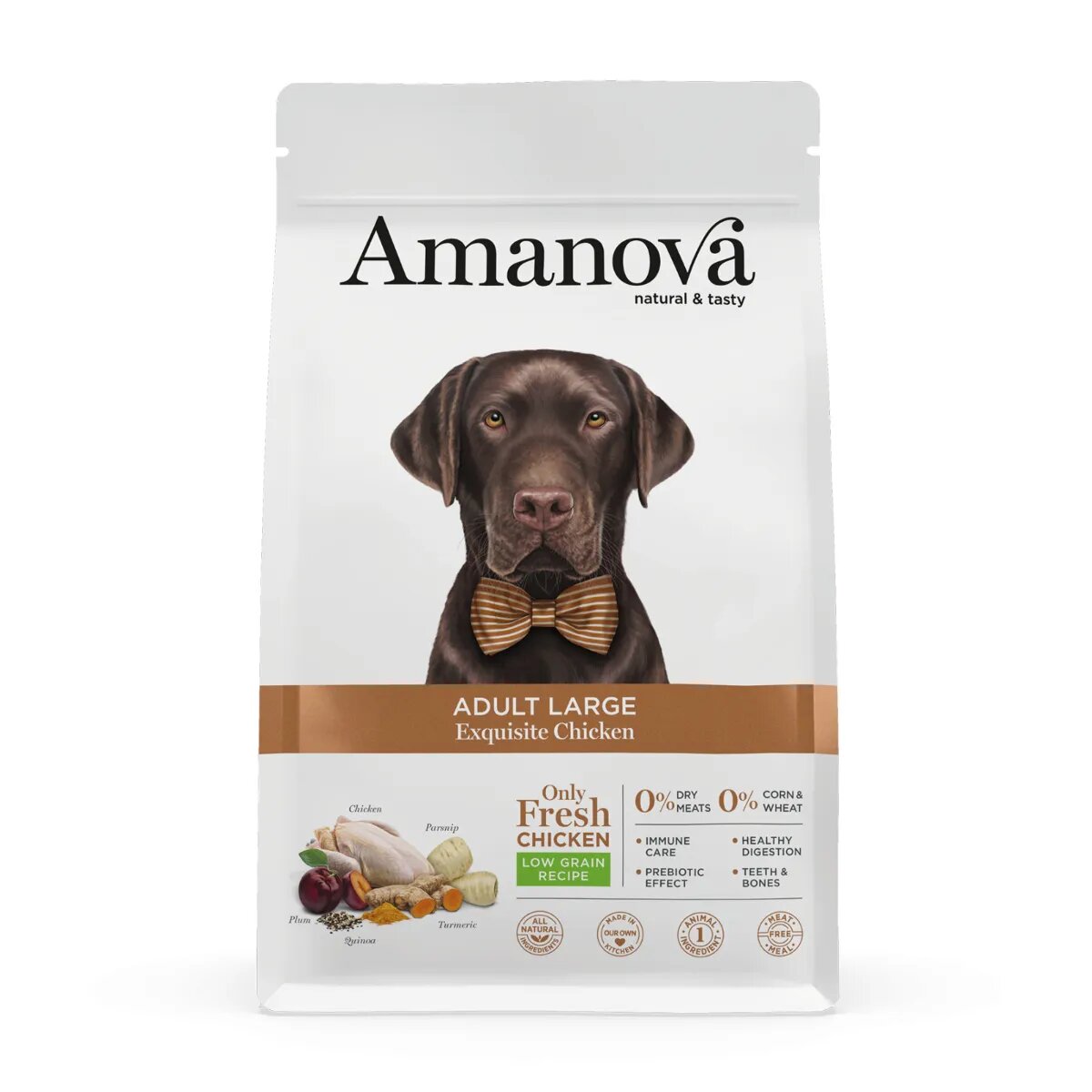 AMANOVA Adult Large L-XL Pui hrană uscată monoproteică câini 12kg