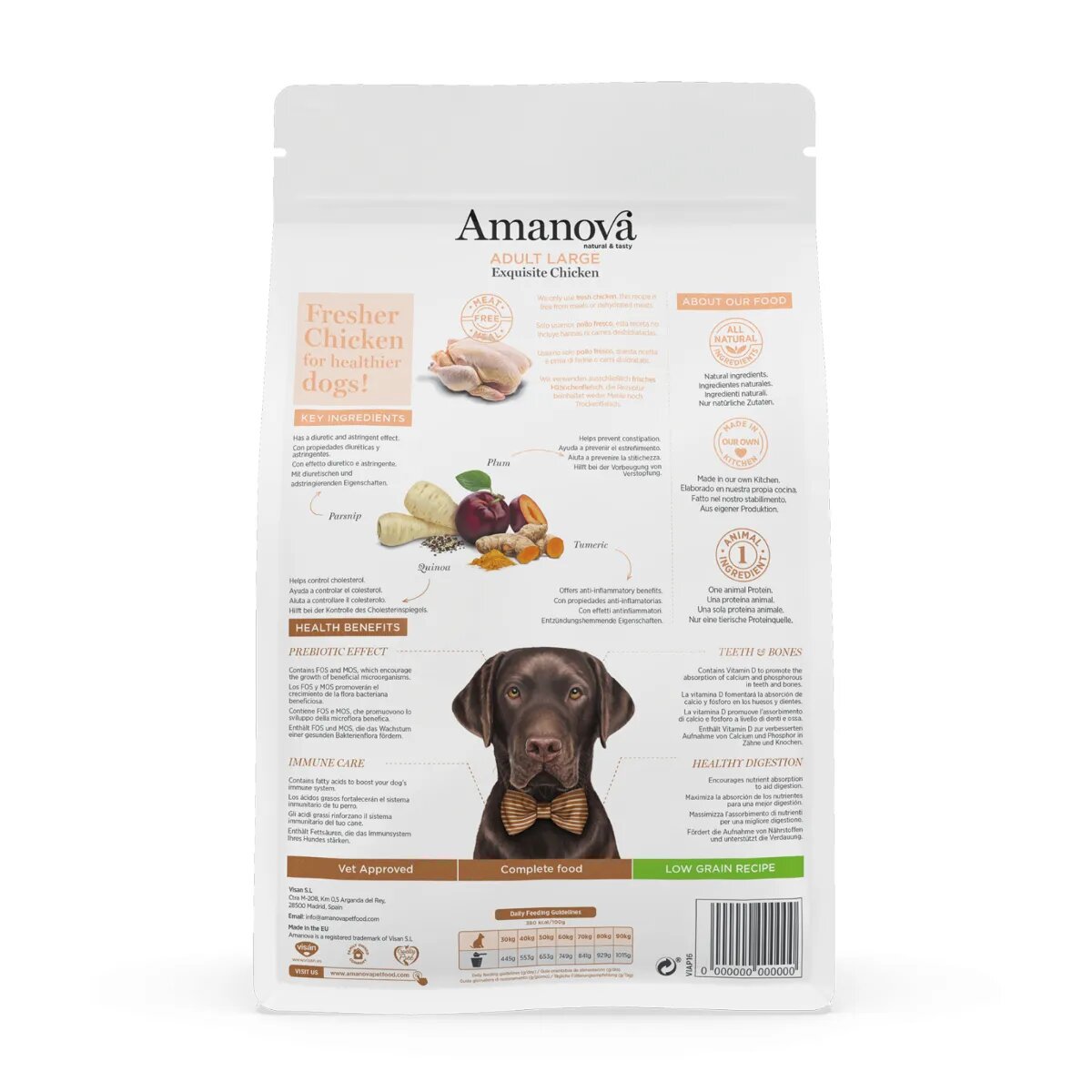AMANOVA Adult Large L-XL Pui hrană uscată monoproteică câini 12kg