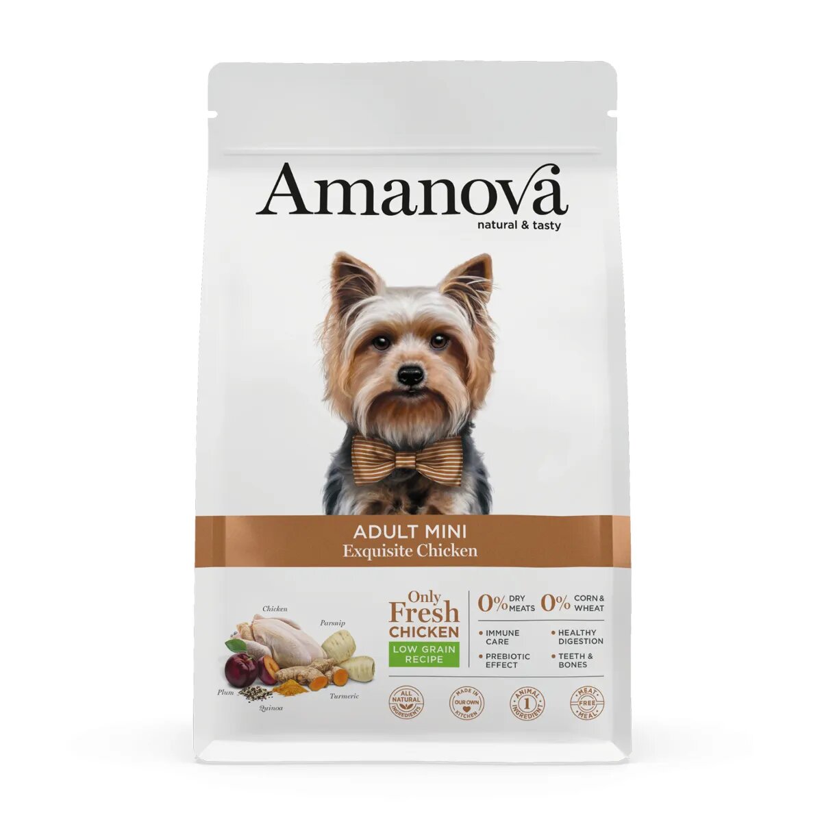 AMANOVA Adult Mini XS-S Pui hrană uscată monoproteică câini 7kg
