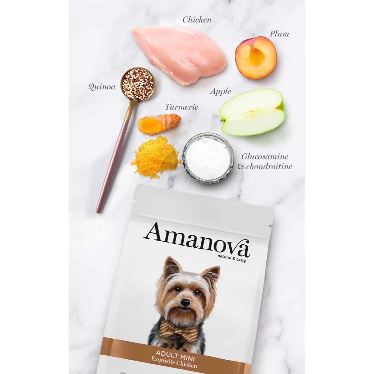 AMANOVA Adult Mini XS-S Pui hrană uscată monoproteică câini 7kg