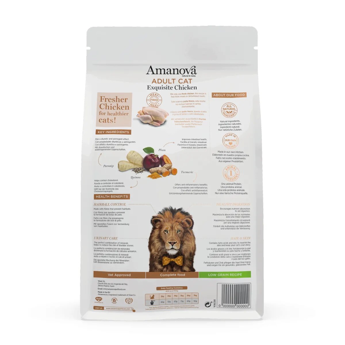 AMANOVA Adult Pui hrană uscată monoproteică pisici 6kg