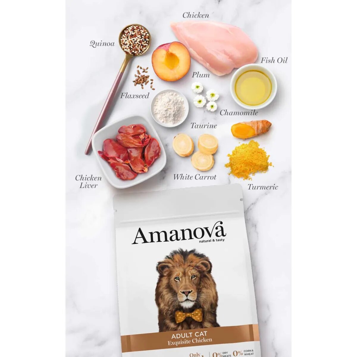 AMANOVA Adult Pui hrană uscată monoproteică pisici 6kg