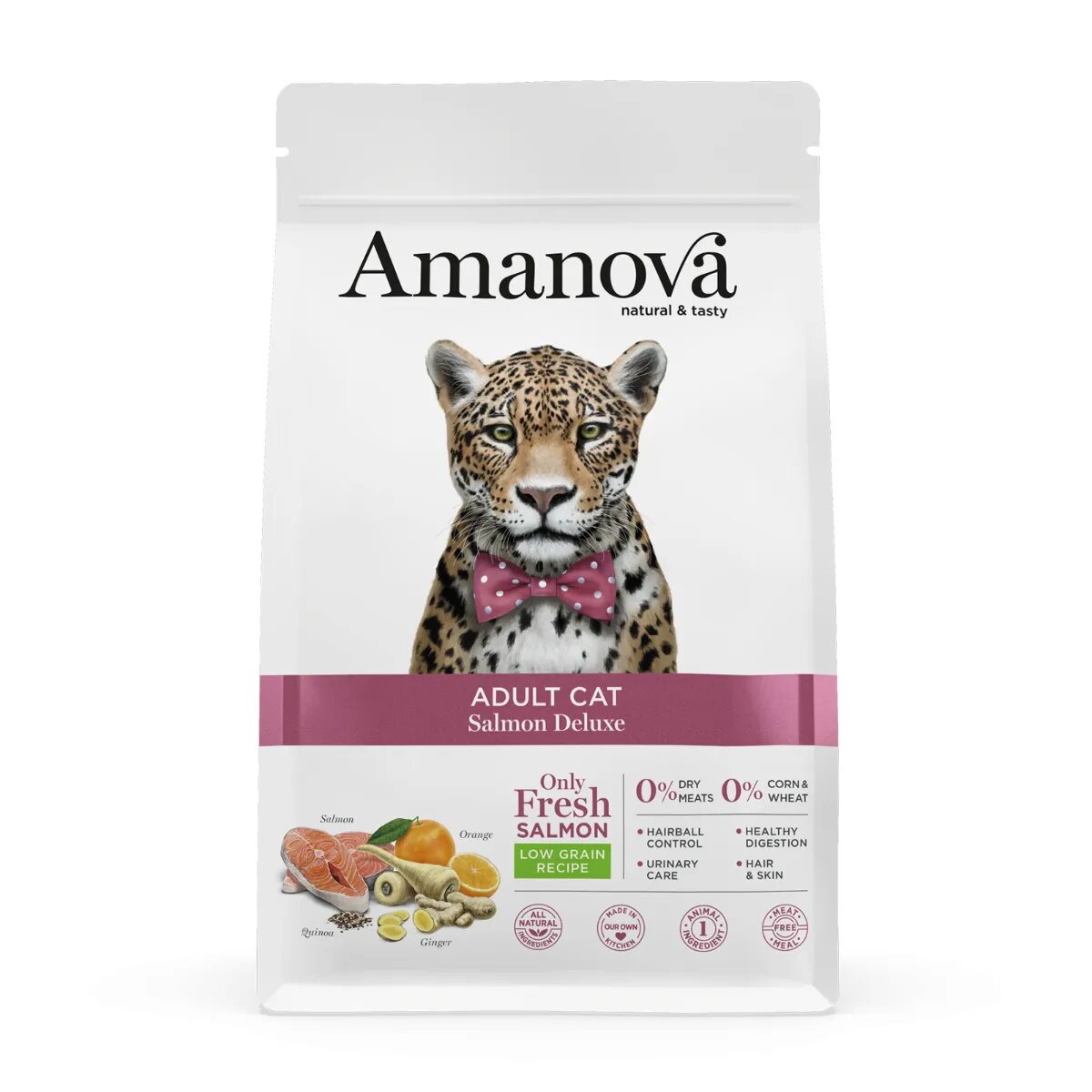 AMANOVA Adult Somon hrană uscată monoproteică pisici 1.5kg