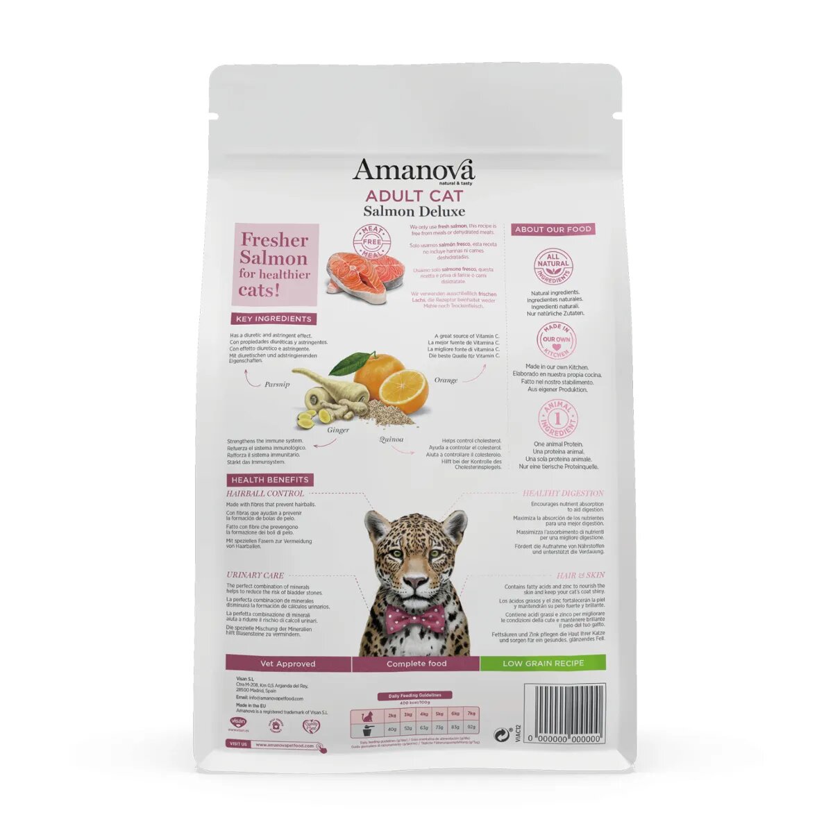 AMANOVA Adult Somon hrană uscată monoproteică pisici 1.5kg
