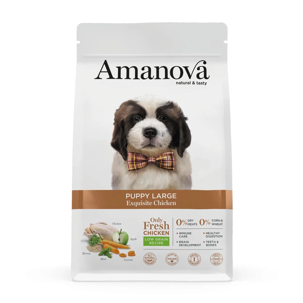 AMANOVA Puppy Large L-XL Pui hrană uscată monoproteică câini junior 12kg