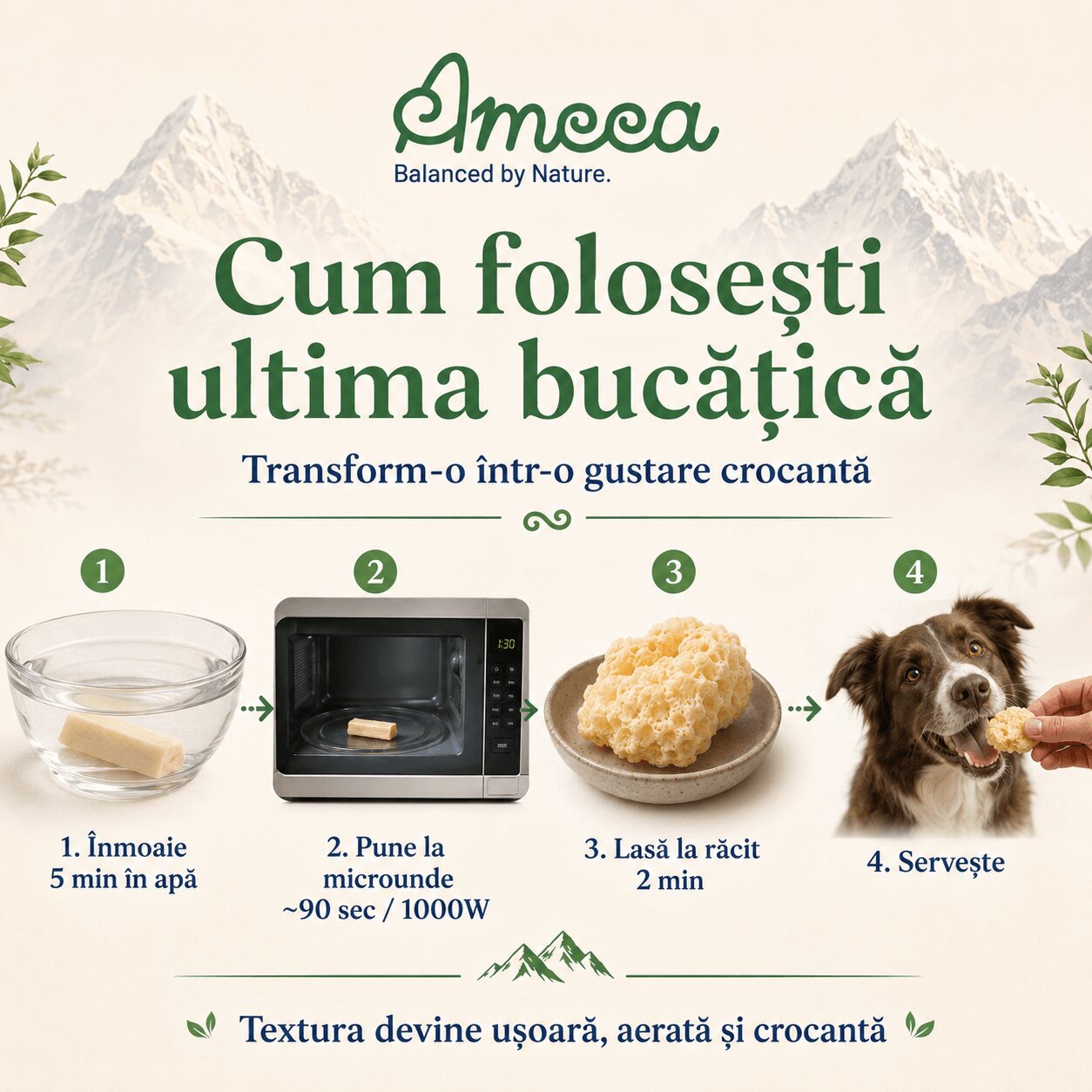 AMEEA Cheese Bar Himalayan Receipe Extra Large XL Brânză recompense fără cereale câini 140g