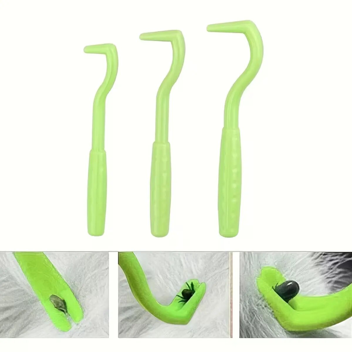 AMEEA Pet Tick Trap Set accesoriu antiparazitar câini și pisici XS-XL dispozitiv extracție capușe verde 3buc Pet Tick Trap Set accesoriu antiparazitar câini și pisici XS-XL dispozitiv extracție capușe verde 3buc