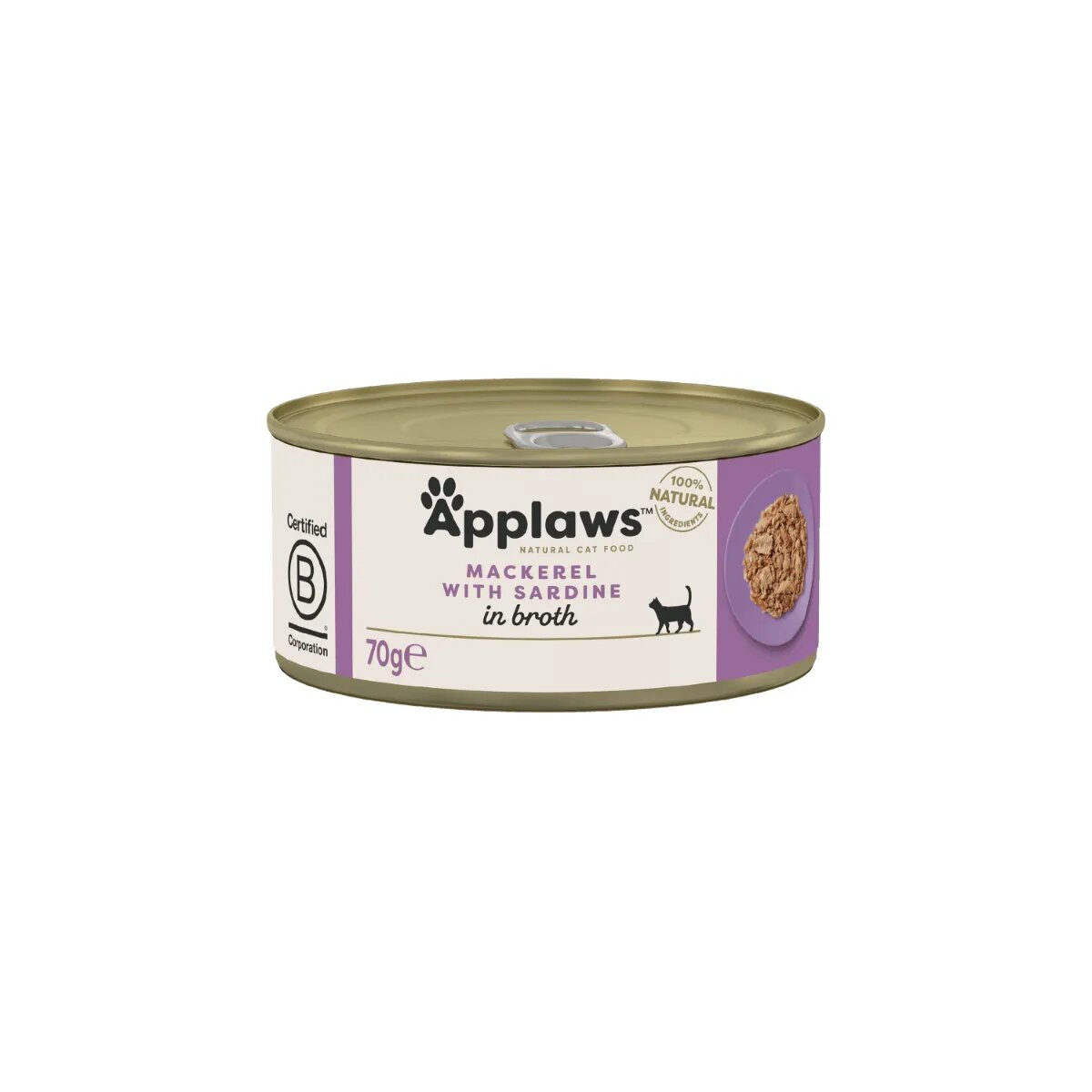 Applaws File Macrou și Sardine conservă hrană umedă pisici (în supă) 70g