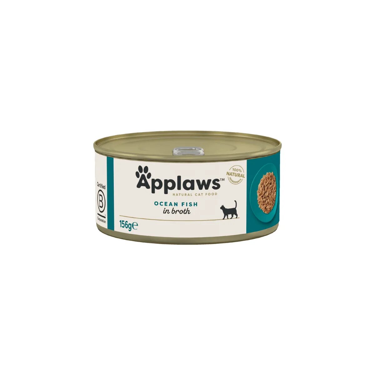 Applaws Pește conservă hrană umedă pisici (în supă) 156g