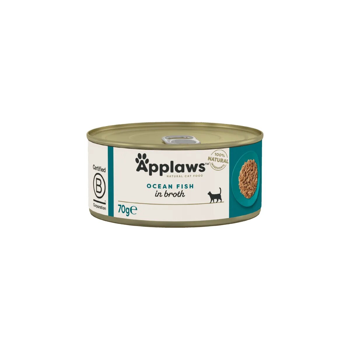 Applaws Pește conservă hrană umedă pisici (în supă) 70g