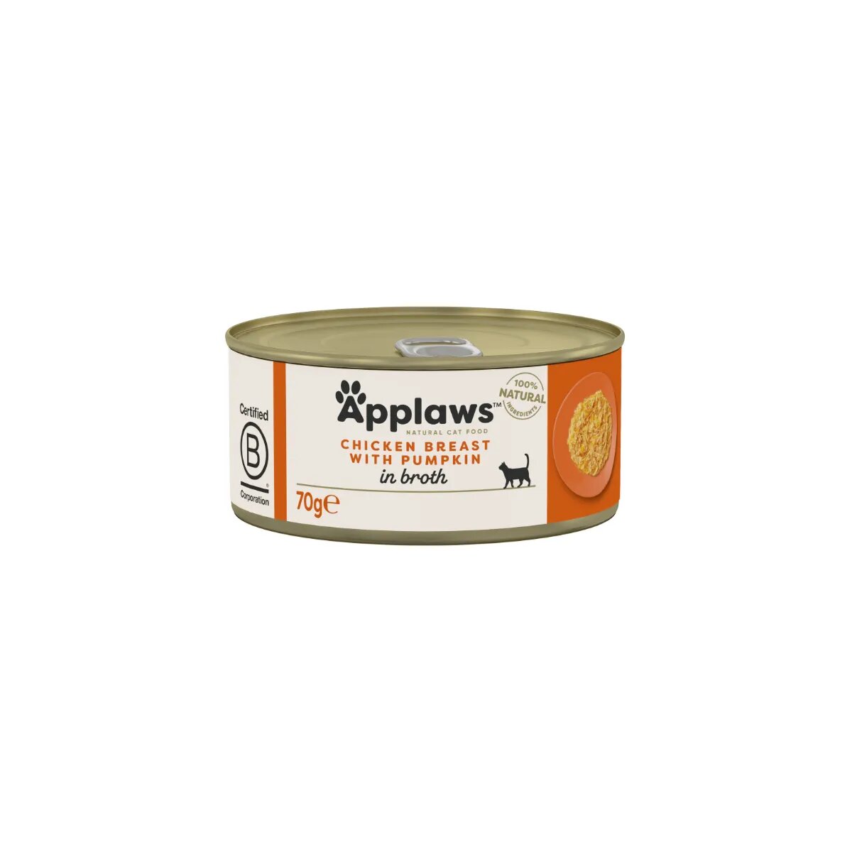 Applaws Piept Pui și dovleac conservă hrană umedă pisici (în supă) 70g