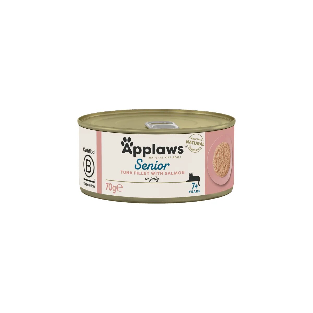 Applaws Senior Ton și Somon conservă hrană umedă pisici senior (în aspic) 70g