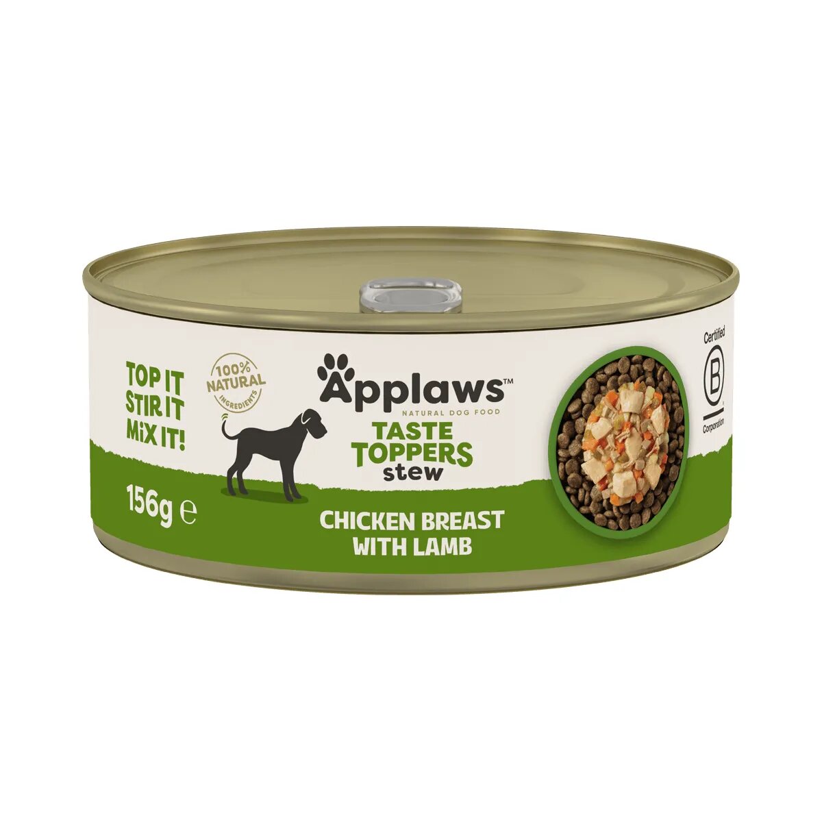 Applaws Taste Toppers Stew Tocăniță XS-XL Pui și Miel conservă hrană umedă fără cereale câini (topping) 156g