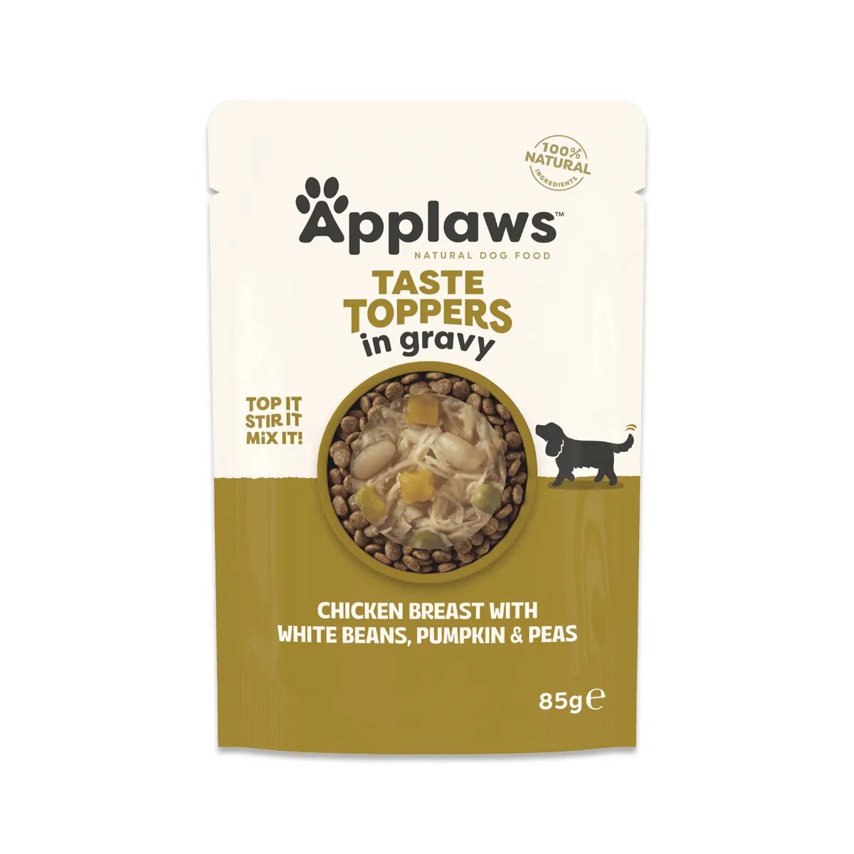 Applaws Taste Toppers Variety Selection XS-XL Carne și Pește plic hrană umedă fără cereale câini (în sos) multipack 85g x 6buc