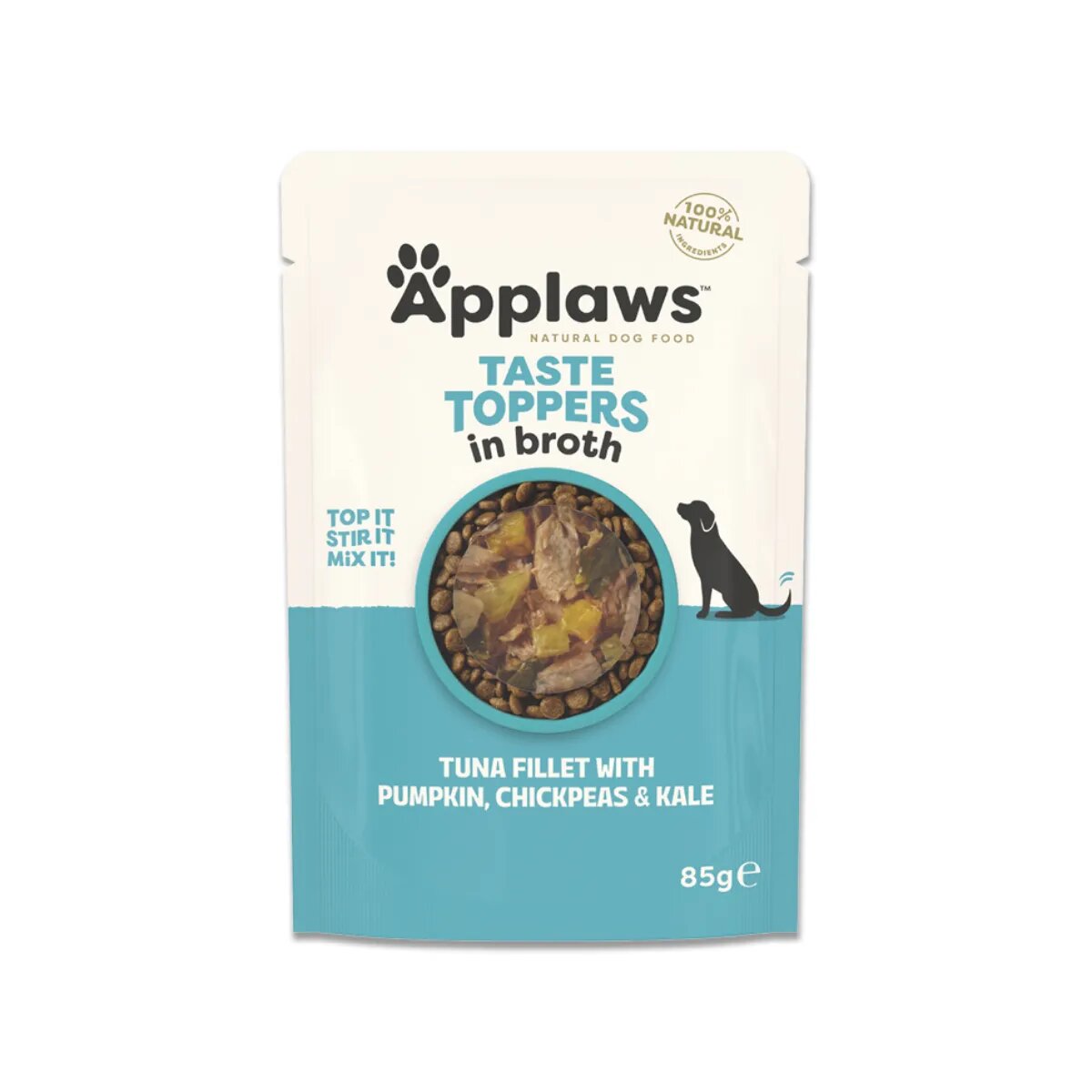 Applaws Taste Toppers XS-XL Ton și dovleac plic hrană umedă fără cereale câini (în supă) 85g
