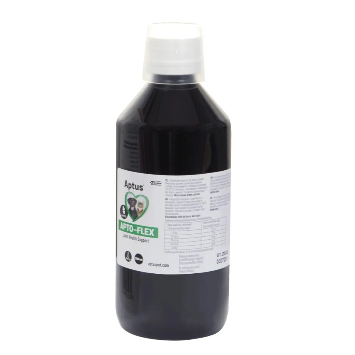 APTUS Apto-Flex supliment sistem articular câini suspensie orală Apto-Flex XS-XL supliment sistem articular câini și pisici flacon 500ml suspensie orală