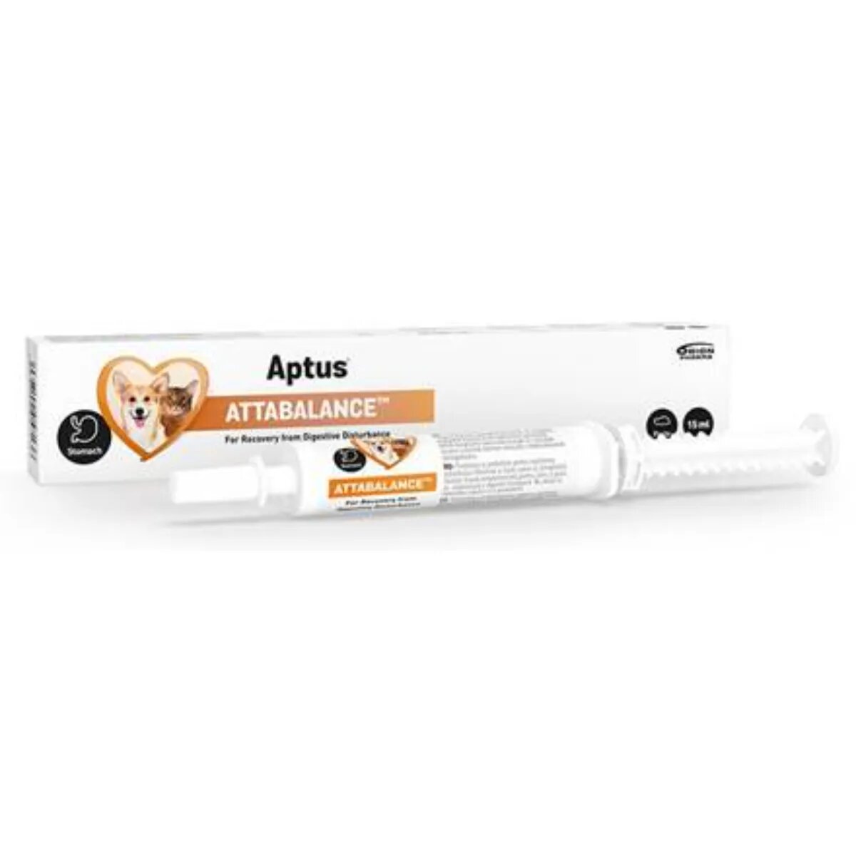 APTUS Attabalance supliment sistem digestiv & probiotice câini pastă orală Attabalance XS-XL supliment sistem digestiv & probiotice câini și pisici seringă gradată 15ml pastă orală