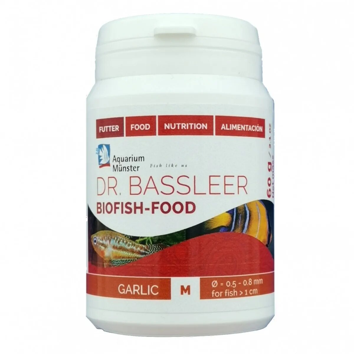 Aquarium Munster Biofish Food GARLIC M 60g