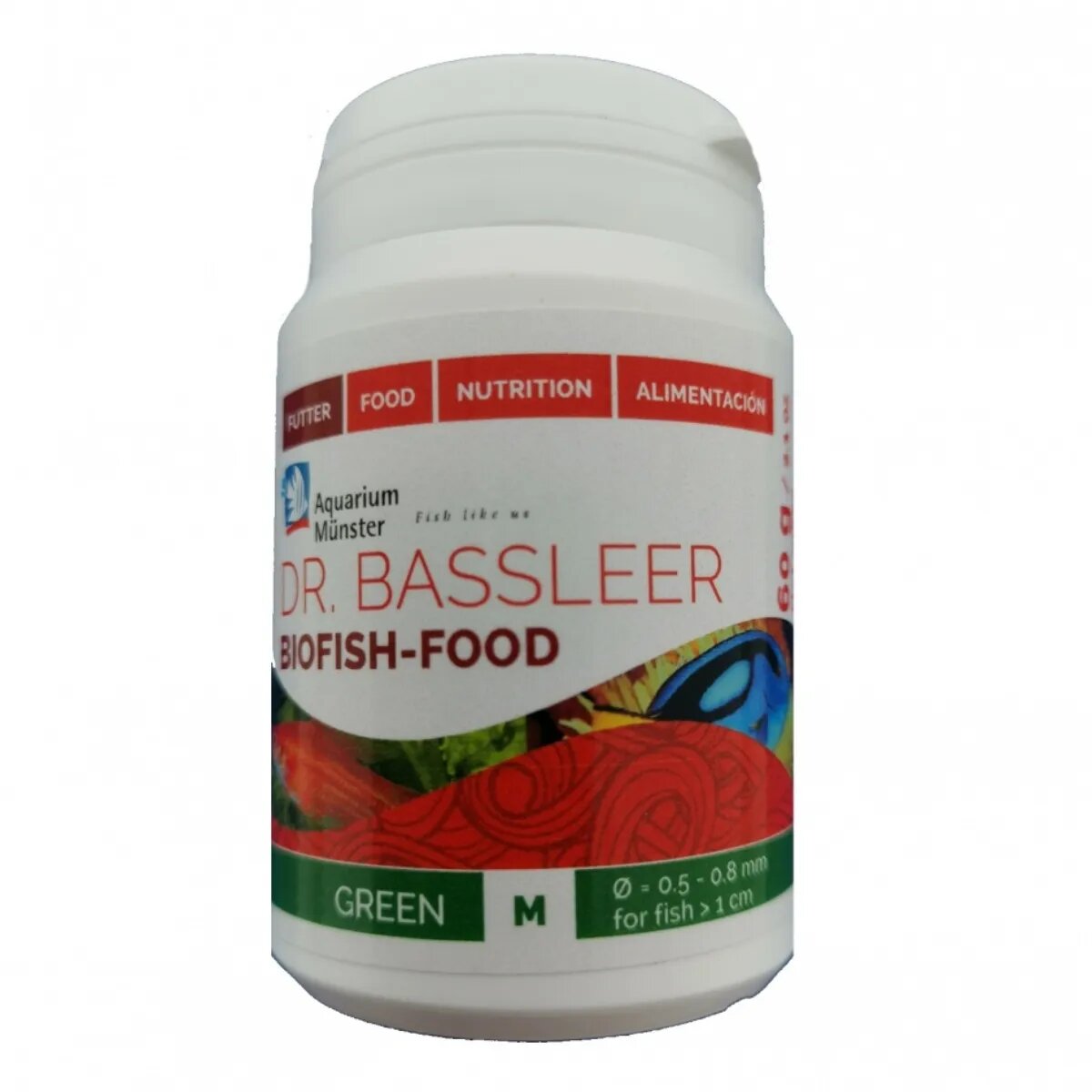 Aquarium Munster Biofish Food GREEN M 60g