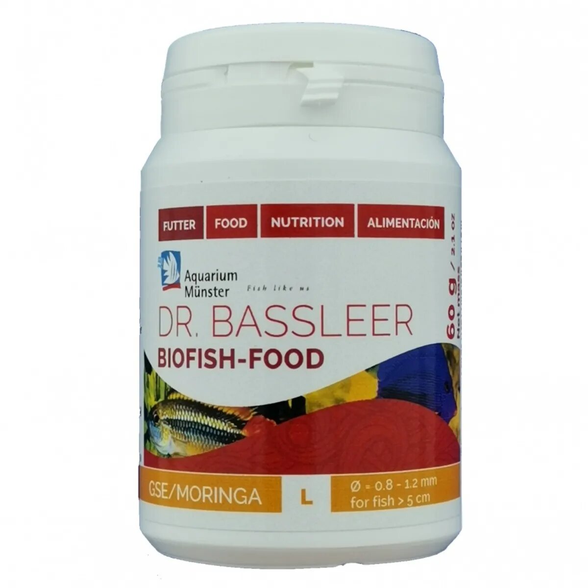 Aquarium Munster Biofish Food GSE/MORINGA L 60g
