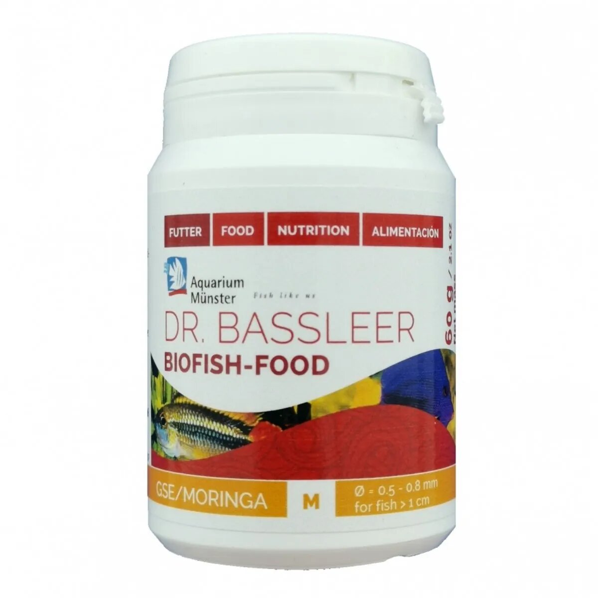 Aquarium Munster Biofish Food GSE/MORINGA M 60g